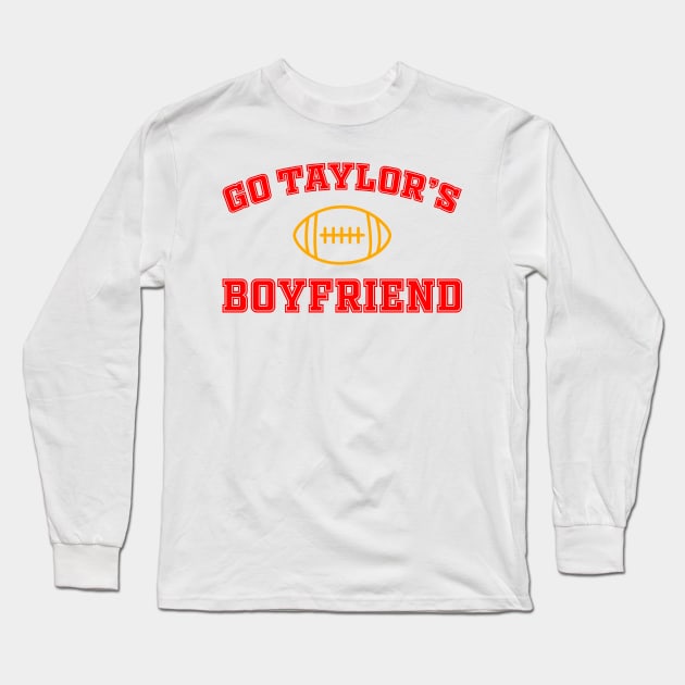 Go Taylor's Boyfriend Taylor And Travis Long Sleeve T-Shirt by TrikoGifts